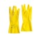 Gloves latex reusable yellow, size l