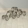 Flowers stand, floor, 5 pots, d = 14 cm, bronze, "lace"