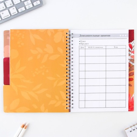 A journal of performance for a year for a teacher, A5 format, 80 sheets, soft cover "Class teacher"-11