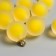 Acrylic Sharl Suspension "Matte Yellow Ball 2.1x1.6 cm