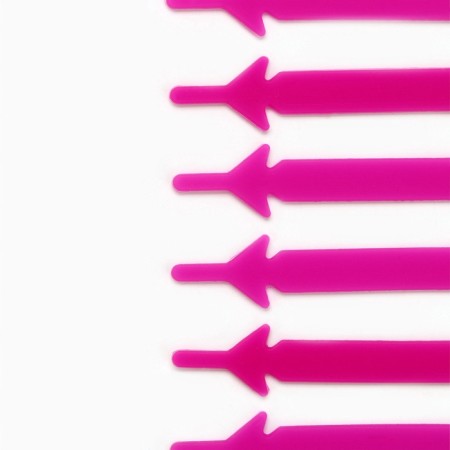 Silicone laces, set 6 pcs, color rainbow-26