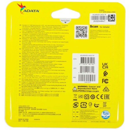 SSD Adata drive, 240GB, SU650, TLC, 2.5 ", Sataiii-4