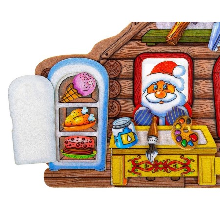 Developing book from felt "House of Santa Claus"-5
