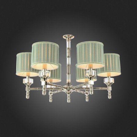 Suspended chandelier ST LUCE. SL1121.103.06. Oleo. 6x40 W, E14, 72x72x53 cm, Nickel color-6