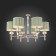 Suspended chandelier ST LUCE. SL1121.103.06. Oleo. 6x40 W, E14, 72x72x53 cm, Nickel color