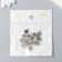 Decor for creativity Metal "Little Chamomile" silver 1x1.3 cm