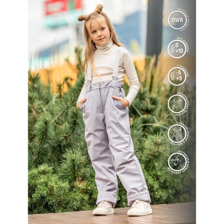 Pants for a girl, height 152 cm, color lilac ashes