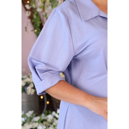 Women's dress, size 52, blue color-12