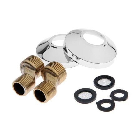 Accoona A7180 bathtub, two -wound, with shower set, brass, chrome-4