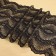 Lace elastic fabric, 240 mm × 2.7 ± 0.5 m, black color