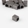 Tip for a cord, d = 4 mm, 10 × 7 × 8 mm, 10 pcs, black nickel color