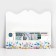 Formal Money envelope "Happy Birthday", delicate flowers, 17.5 x 8 cm