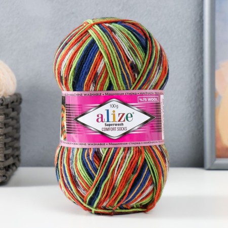 Yarn "Superwash Comfort Socks" 75% wool, 25% polyamide 420m/100g (2701)