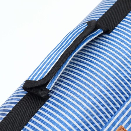 Bag - carrying for animals "strips" with organizer, blue, size L, 53 x 27 x 47 cm-5