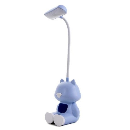 Table lamp "Kitten" Led 2 W USB AKB Blue 8x8.5x28 cm Risalux-3