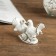 Souvenir Ceramics "Doves with a rose" white, rhinestone 5.8x8.7x4.2 cm