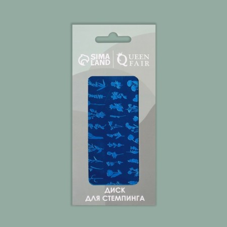Stamping disk Metal "Floral Vibe", 12 × 6 cm-4