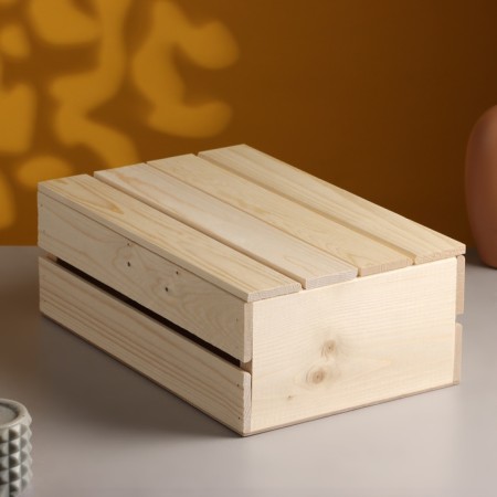 Wooden box 35 × 23 × 13 cm Gift with a rack cover-1
