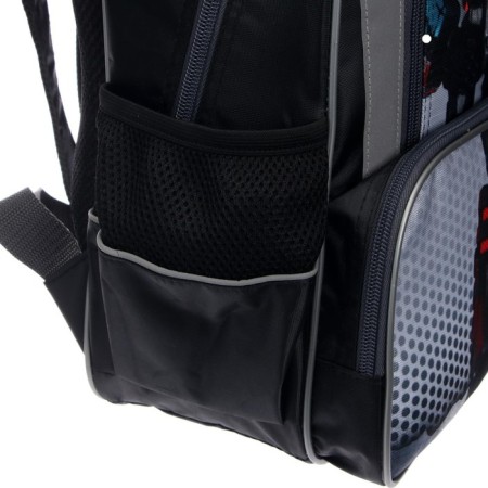 School backpack, 37 x 26 x 13 cm, ergonomic back, Calligrata ORT "Robot"-12