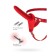 Strapon at the Black & Red BY Toyfa, silicone, 24 cm, red color red