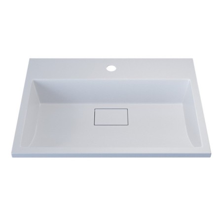 Walked shells Uperwood Barsa, 60 cm, rectangular, white-1