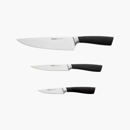 Set of knives, 3 pcs, in a universal block-1