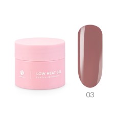 Low -temperature single -phase color gel AdricoCo Low Heat, No. 03 Warm Cocoa, 15 ml