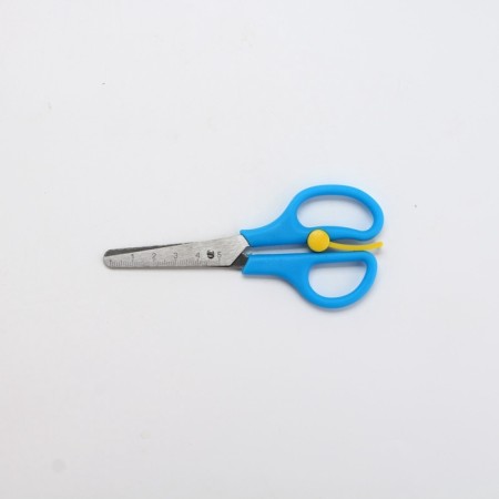 Baby scissors 13 cm, safe, with a fixer "Artfox Study"-2