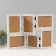 MDF photo frame in 6 photos 10x15 cm, 10x10 cm "Riddle" White 33x47.8x1.1 cm