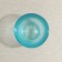 Low glass glass "Concept Straypi", 250 ml, turquoise color