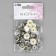 Installation buttons, delta, d = 15 mm, 10 pcs, white color