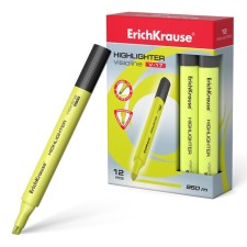Marker Text Moisters Erichkrause Visioline V-17, 0.6-4.5 mm, water-based ink, yellow