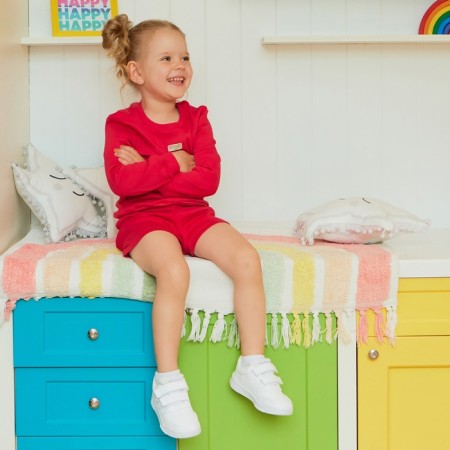 Kidsa (sweatshirt, shorts) minku, fuchsia color, height 110 cm-5