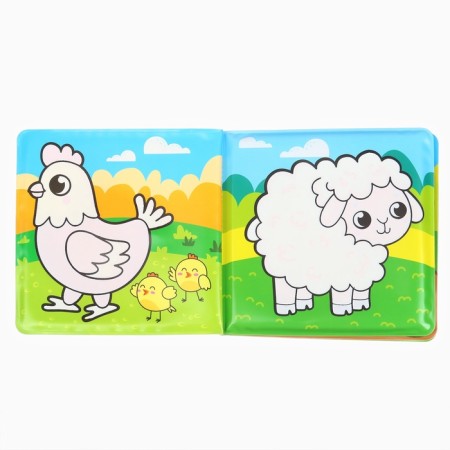 Book - coloring for the bath "On the farm"-2