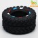 Toy toy "tire" for dogs, 8 cm, black