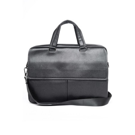 Male portfolio, eco-leather, de-gosa black, 40x10x31 cm-2
