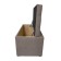 Puff with a lid and weight, 800 × 400 × 420 mm, Savana Plus Rogozhka, MOCCA color