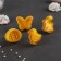 A set of Pluners of the confectionery "Easter", 4 pcs, 5 × 5 cm, yellow color