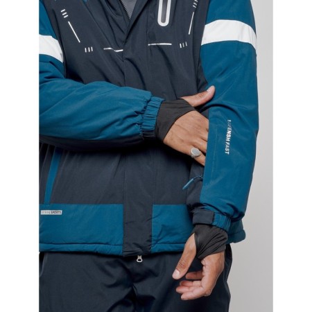 Ski costume male winter, size 50, dark blue color-9