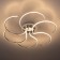 Ceiling chandelier Citilux "Jamini" CL229261E, 64x64x13 cm, 6x12.5W, LED, Gray color gray