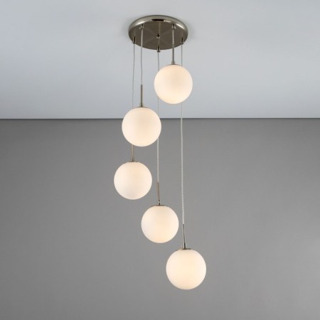 Suspended lamp Citilux "Tommy" CL102054, 36x36x56 cm, 5x40W, E14, gray color-2