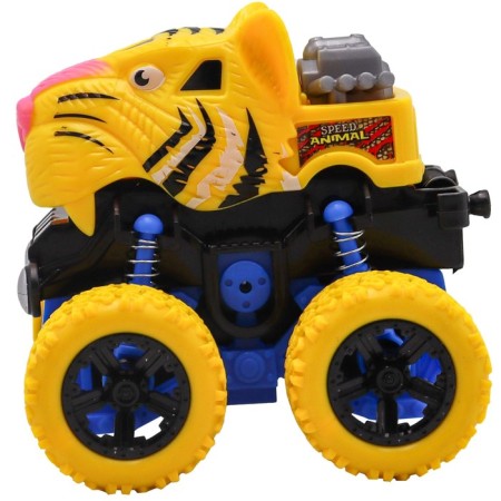 Friction Funky Toys "Tiger", 4x4, springs, yellow wheels-3