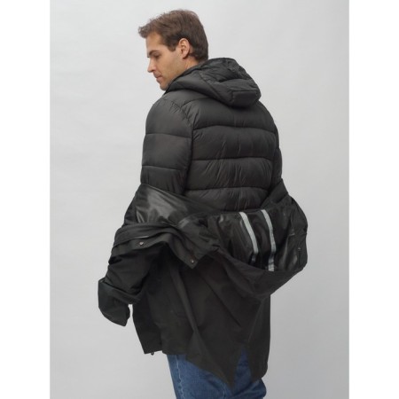 Male jacket-park, size 50, black color-9
