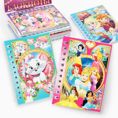 Set of notebooks A7 28l 4 pcs, Disney