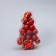 Set of balls plastic D -5 cm, 34 pcs "Christmas tree - snowflakes and peas" red