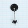 Silicone Stop Yugana "Cylinder", size M, black, 9 pcs.