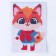 Set for creativity. New Year's embroidery with a cross "New Year! Red fox ", 14 x 10 cm