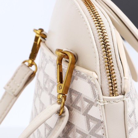 Cross-Bodi Bag on a zipper, beige color-4