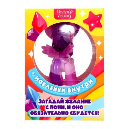 Toy "Sweet Pony" with stickers, mix-10