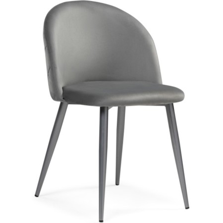 ALDO 1 Metal/velor, gray/gray 50x50x78 cm stool-1